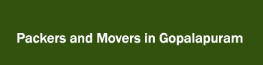 Packers and Movers in Gopalapuram