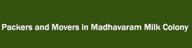 Packers and Movers in Madhavaram Milk Colony