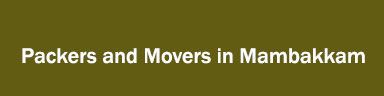 Packers and Movers in Mambakkam