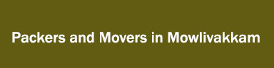 Packers and Movers in Mowlivakkam